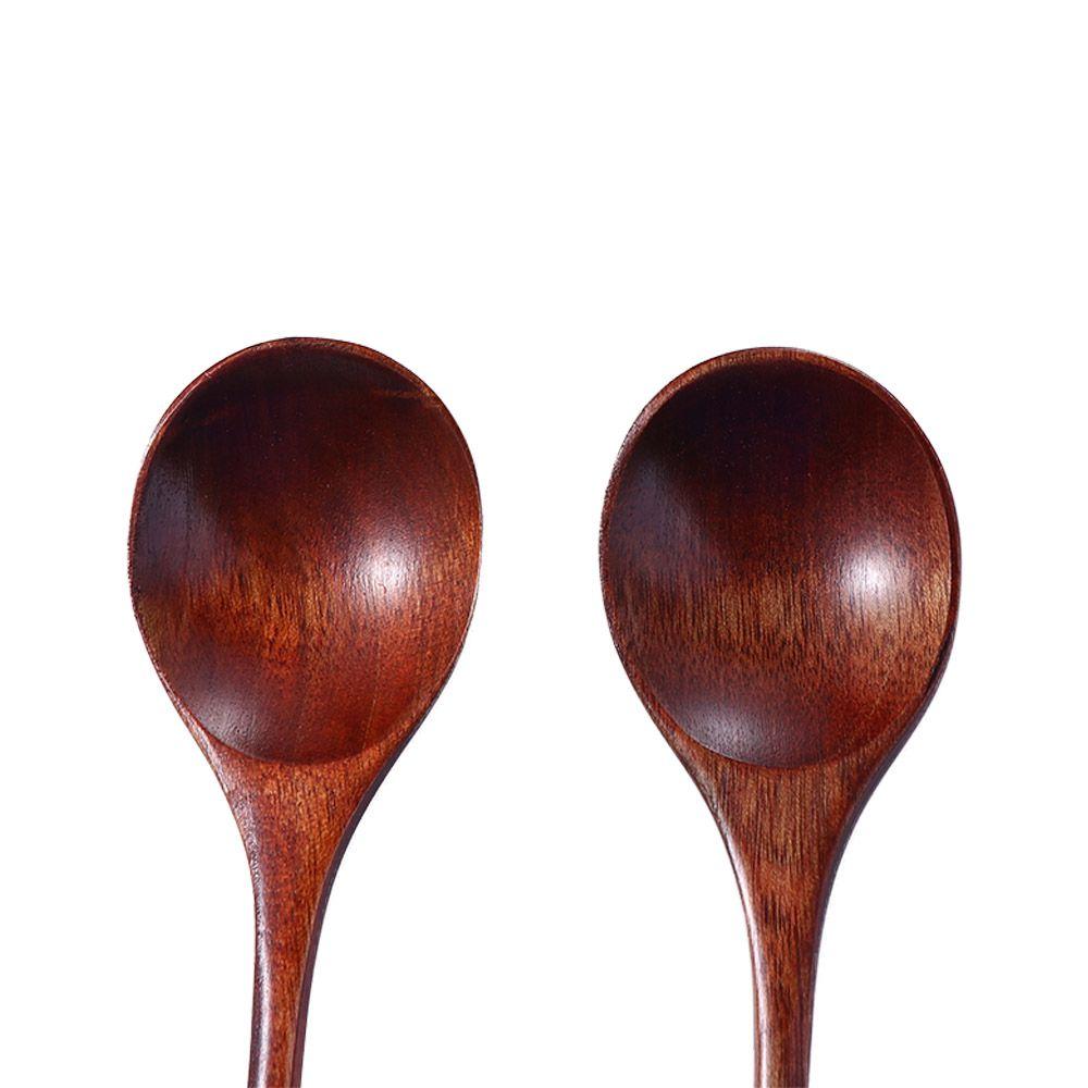 Hand Made Japanese Style Dessert Coffee Teaspoon Ice Cream Tableware Soup Spoon Utensils Wooden Spoon