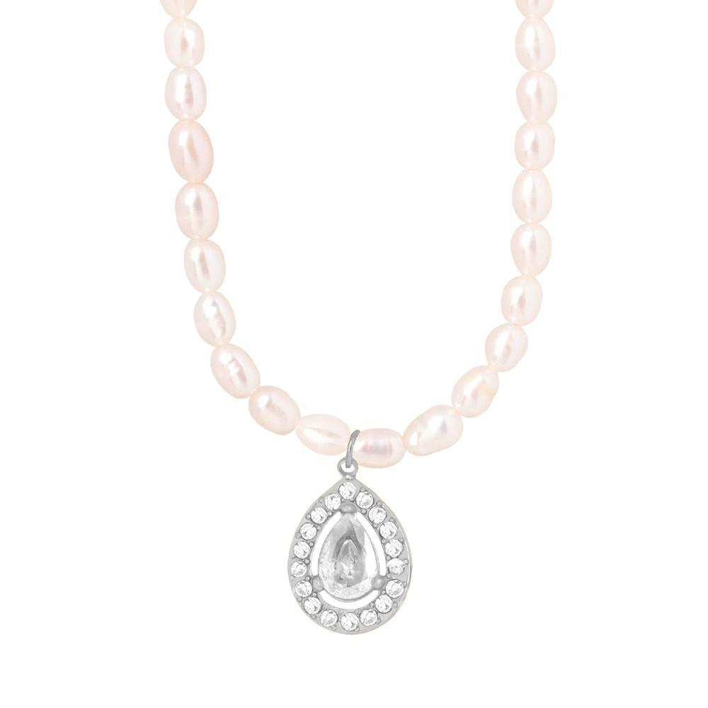 LT-P1521 New Retro Style Light Luxury French Pendant Necklace Titanium Steel 18K Gold/Silver Plated Zircon Heart Shape Jewelry