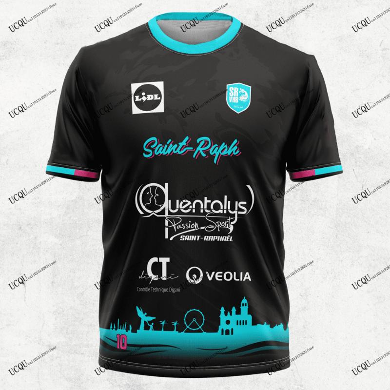 

Saint-Raphaël Var Handball 2026-27 New Arrival France 3D Printed Handball Jersey T-Shirt Adult KIDs Unisex Player KIT Special XS