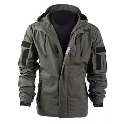 Men 'S Tactical Windbreaker Military Jacket Outdoor Mountaineering Hunting Windfooof Hooded Coats Waterproof Sports Outerwear
