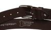 PTN LTP-TWT-95-9937 Brown Wide Leather Belt