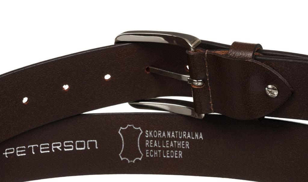 PTN LTP-TWT-95-9937 Brown Wide Leather Belt