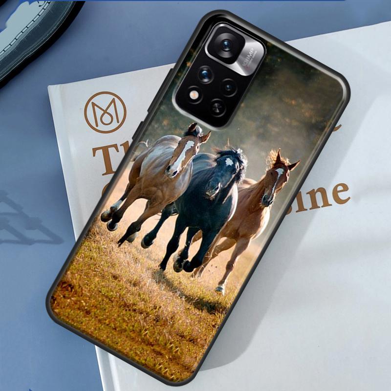Horses Running Cover For Redmi 9 10 10A 10C 9A 9C 12C Case For Redmi Note 8 9 10 12 11 Pro 9S 10S 11S