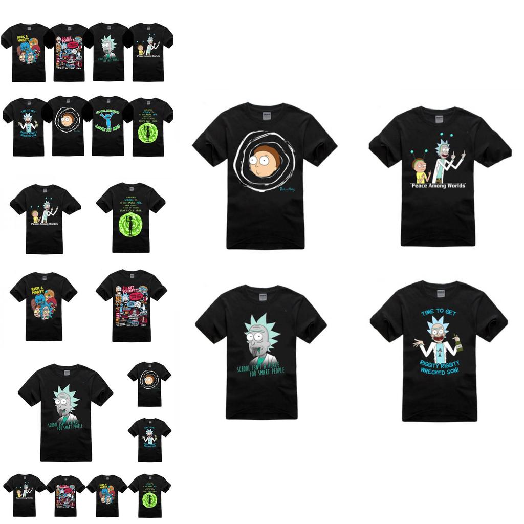 Rick And Morty T Shirt Men Short Sleeve Polyester Breathable Summer Casual Style For Teens
