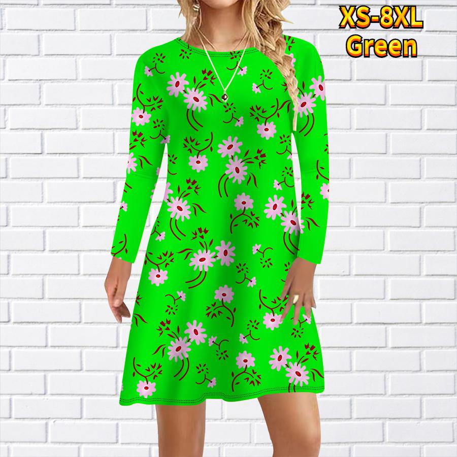 Женское повседневное платье с принтом Plumeria Rubra — фото 8