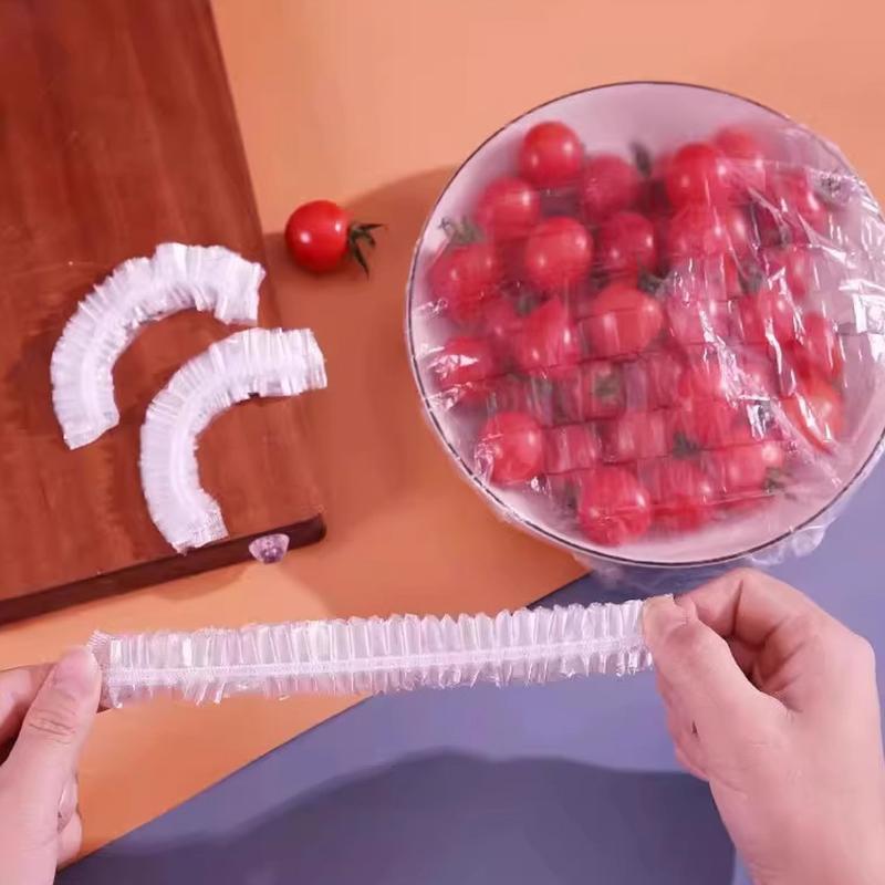 Reusable Disposable Food Cover Plastic Wrap Durable Elastic Food Lids For Bowls Elastic Plate Covers For Kitchen Food Saver Bag