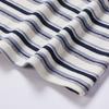 Xiangying Women's Striped Embroidered Round Neck T-Shirt