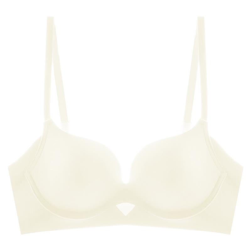 Smooth Underwear Comfortable and Sexy Gathered Bra Anti Sagging Double Breasted Seamless Red Bra