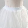 Fashion 42cm Lolita Petticoat Elastic Waist Lace Edge Crinoline Underskirt Breathable 2 Hoops Ball Gown Underskirt Maid Dress
