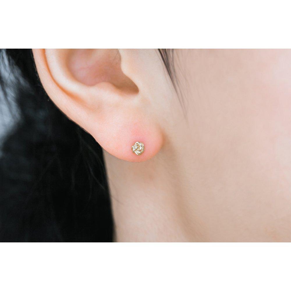 14K 18K ball knot piercing (1 piece)