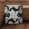 2D Modern Abstract Pattern Digital Print Pillowcases Pattern Cushion Cover Suitable For Sofa Bedroom Car Pillow Cover