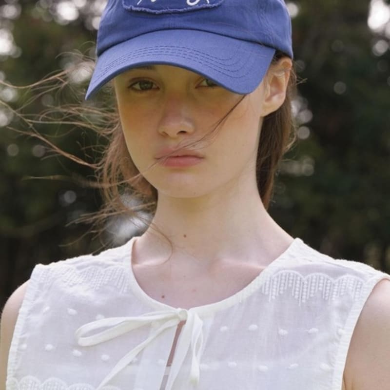 

AMONG A LETTERING LOGO CAP_NAVY Navy