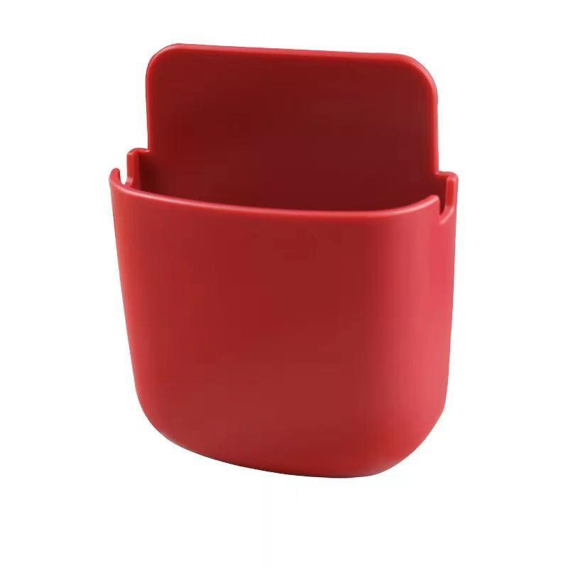 Punch-Free Wall-Mounted Remote & Phone Charging Storage Box