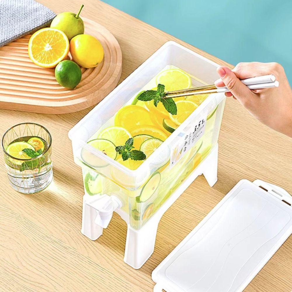 With Stand Beverage Dispenser Large Capacity Fruit Tea Tank Drinkware Tea Kettle Lemonade