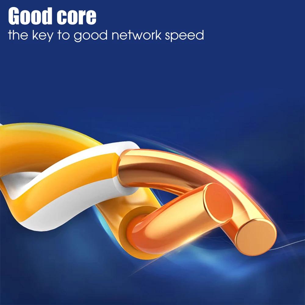 50/100 Stück Cat6 Cat5e RJ45 Geschirmter Stecker Modulare Stecker Kabel Netzwerkstecker Vergoldete Ethernet PC Hardware Kabeladapter