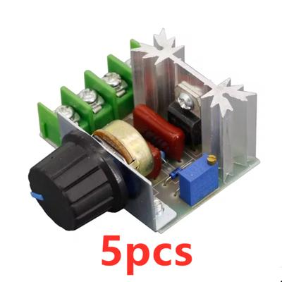 5pcs 2000W Watt Voltage Regulator, SCR Power Regulator, Motor Speed Regulator, Home Improvement Regulator, 220W,AC 50-2000 Volts