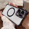 Magnetic Wireless Charging Cover For OPPO Find X9 Pro Plating Soft Silicone Transparent Lens Film Shockproof Case For Find X9 X9Pro