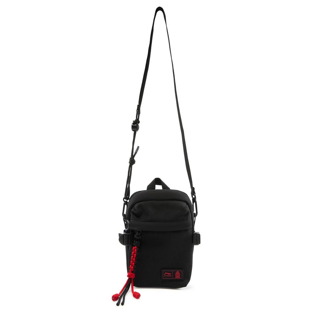 New LiNing × The Palace Museum, Collaboration Polyamide Shoulder Bag, Crossbody Bag Regular Unisex Black ABDV251-1