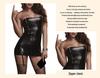 Sexy Strappy Cutout Faux Leather PU Backless See-Through Uniform