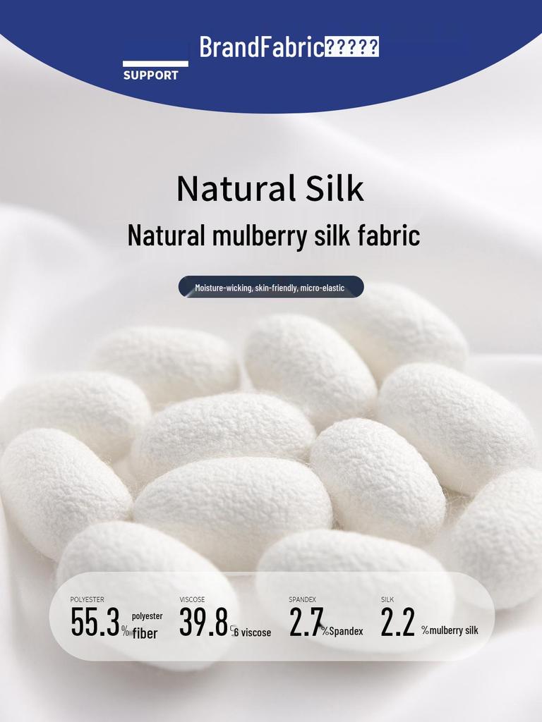 Men's High-End Mulberry Silk Long-Sleeve Casual Shirt - Autumn Tencel Drape, Non-Iron