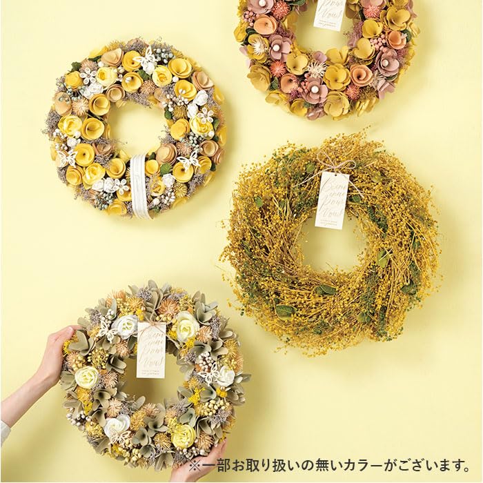 BACKYARD FAMILY Natural Wreath M Chiffon Fairy All Season Floral Home Decor Materials 24 cm Diameter