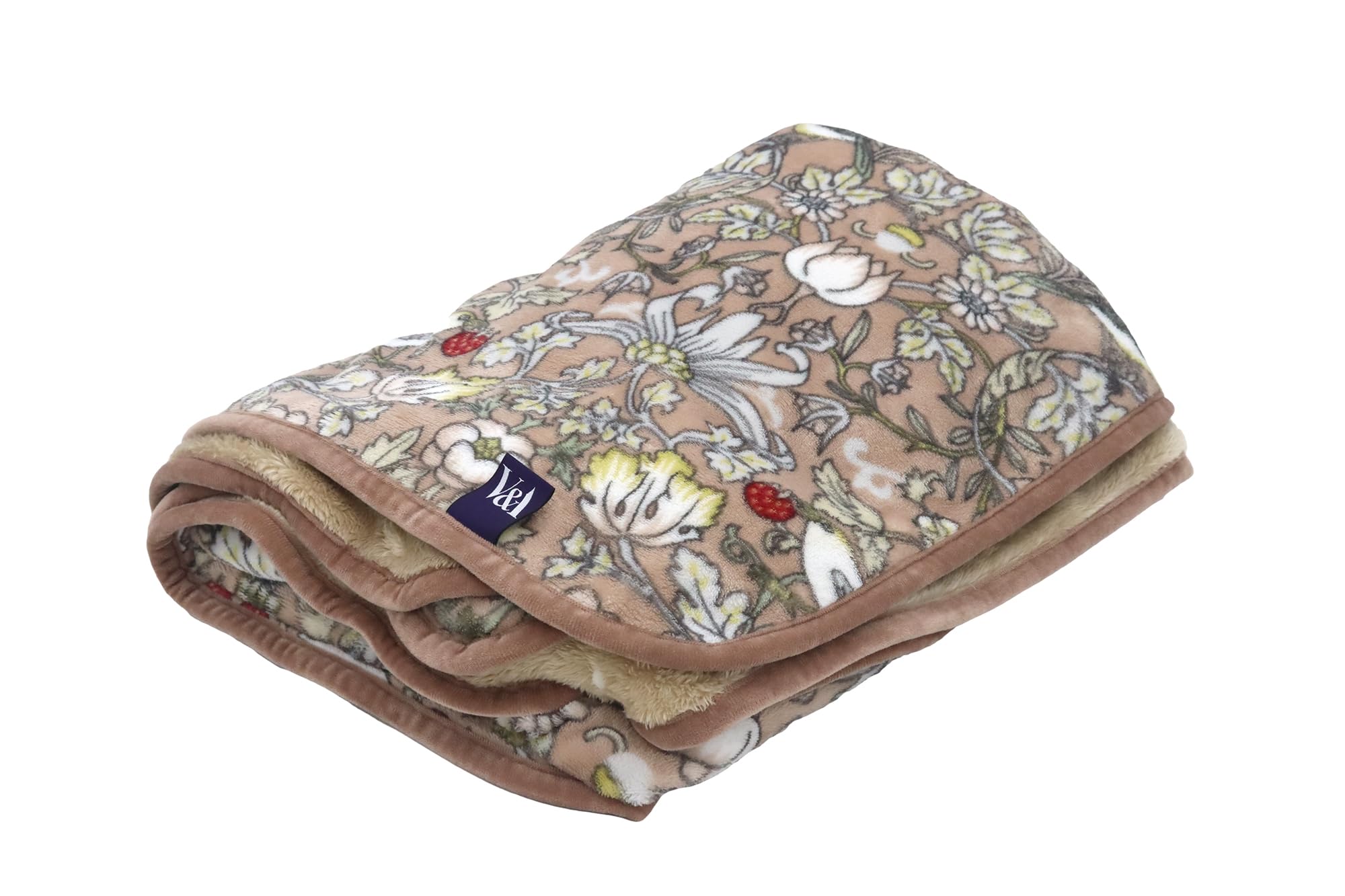

Romance Kosugi Meyer Matching Blanket, Single (140 x 200 cm), V&A (Victoria & Albert Museum) William Morris Strawberry Thief Pattern, Beige