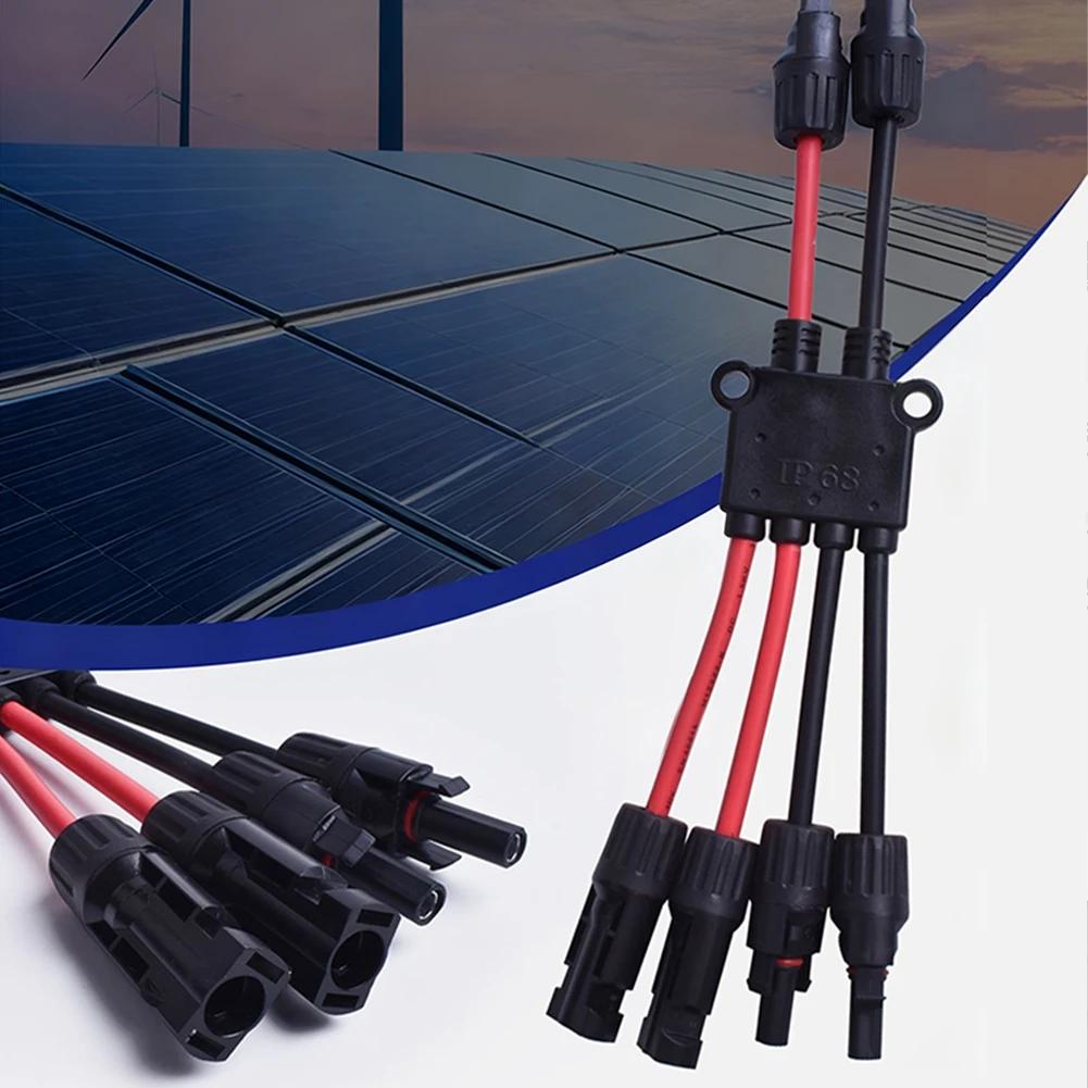 2 bis 4/6/8 Y-Branch P Solarstecker für Solarmodule, Werkzeuglose Stecker 10awg, Solarpanel-Splitter, für Boot und Wohnmobil