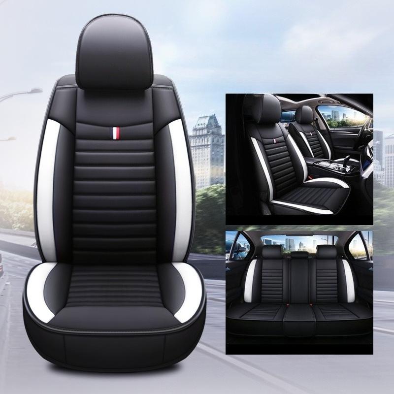Five Seater Standard Version Car Seat Cover | Durable, Scratch Resistant, Easy To Install Faux Leather Seat Cover, Universal Fit for All Seasons