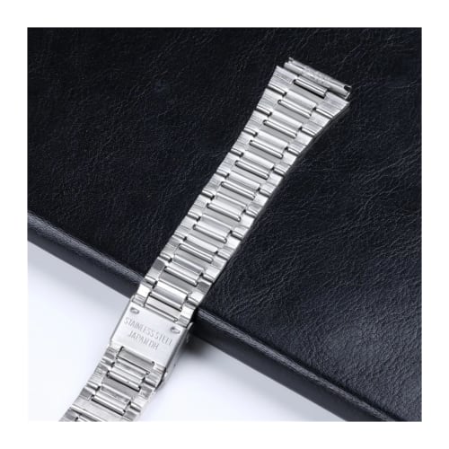 WAHRE Replacement Watch Strap for Casio F-91W, 18mm Stainless Steel Strap, F105, F108, A158W, A168, AE1200, AE1300 (Color: Silver, Size: 18mm)