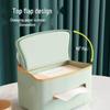 LIEI Light Luxury Desktop Tissue Box with Remote Holder