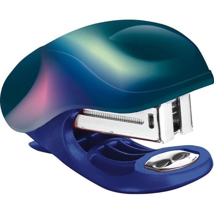 Maped – Agrafeuse Nightfall – Attache Jusqu’à 15 Feuilles – Agrafes 24/6 Et 26/6 – Mécanisme Métal – Blister Avec 400 Agrafes