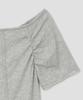 Taibseobiseu Braided Strap Side Button Top [Gray]