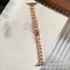 Wheat Ear Fine Diamond Metal Strap for Apple Watch - Stylish Fashion Band