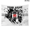 Custom Name Besiktas Printed Tapestry – Wall Hanging for Bedrooms, Dorms, and Home Decor