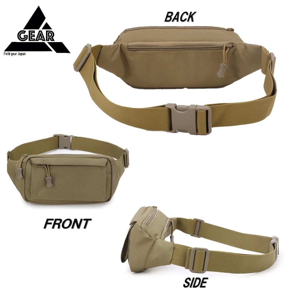 Field gear Japan Micro Body Military Shoulder Waist Messenger Sling Ultra and Made of 1000D Nylon Bag, Bag, Pouch, Bag, Bag, Lightweight,