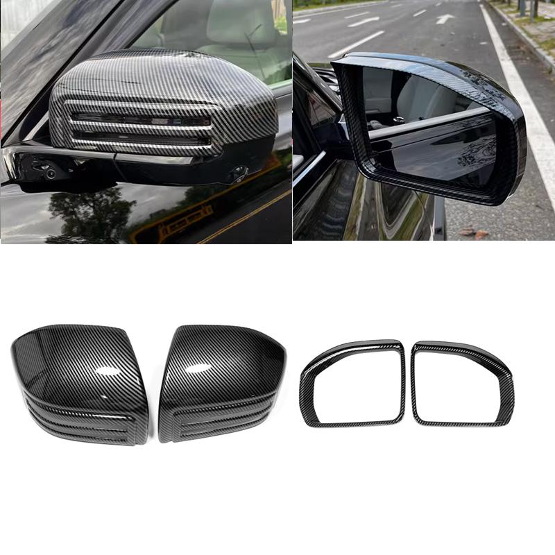 For BYD Equation Leopard 3/Titanium 3/Super 3 2025 2026 ABS Black Side Reverse Mirror Rain Shield Frame Rear View Mirror Cover
