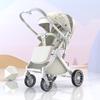 Reversible Baby Stroller, Adjustable Seat, Shock Absorption, Lightweight & Foldable, Suitable for Newborns To 3 Years, Hand-Pushed Design