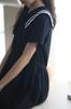Weileenice Black Navy Size Perfect for Entrance Memorial Short Sailor Funeral Outfit Girls' Dress, Style, 130, Recitals, Ceremonies, Shichi-Go-San