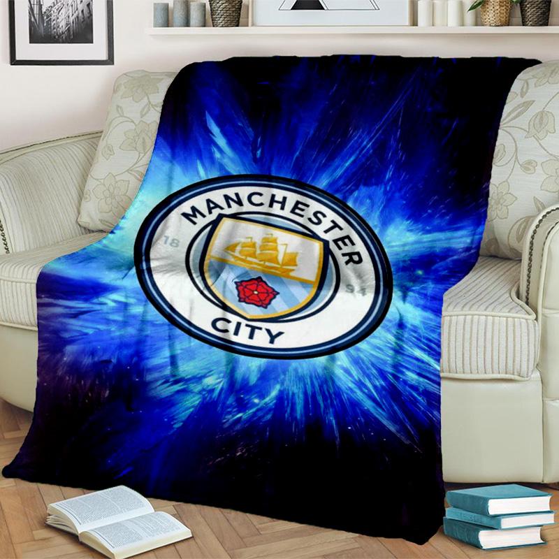 City Football Club Printed Throws Blanket Soft Flannel Blankets for Couch Bed Gifts for Men Women Picnic Blanket Christmas Gifts