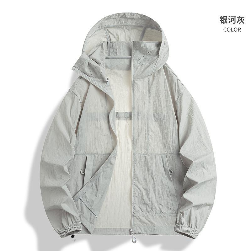 Lightweight ice silk sunscreen clothing 1011 new outdoor UV protection thin sunscreen clothing men's light and breathable