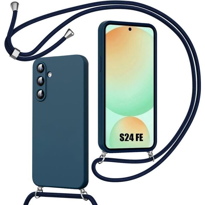 Case - BOOLING - for Samsung Galaxy S24 FE - Navy Blue - Shockproof - Anti-Scratch - Flexible