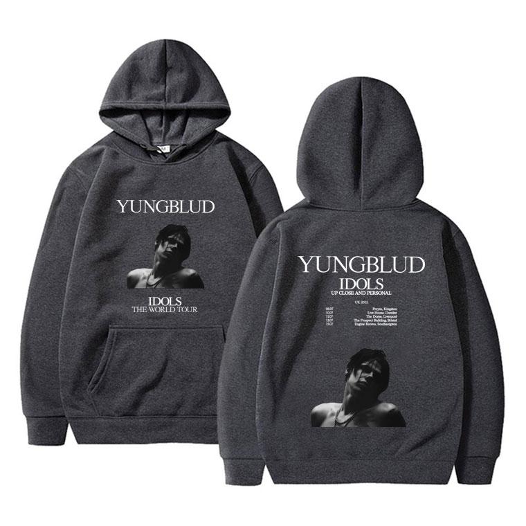 Singer Yungblud IDOLS The World Tour 2025 Hoodie Men Women Fashion Hip Hop Streetwear Male Vintage Oversized Pullover Hoodies