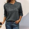 European & American Bestseller: Retro Pleated Long-Sleeve Casual Sweatshirt for Women