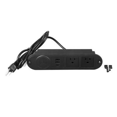 Desktop-Steckdosenleiste Multifunktional Smart Mehrfachstecker Flachstecker Verlängerungskabel für Zuhause und Büro