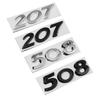 Auto Metall Hinterer Kofferraum Buchstaben Logo Abzeichen Emblem Aufkleber Für Peugeot 206 207 301 308 307 408 508 Dekoration Zubehör