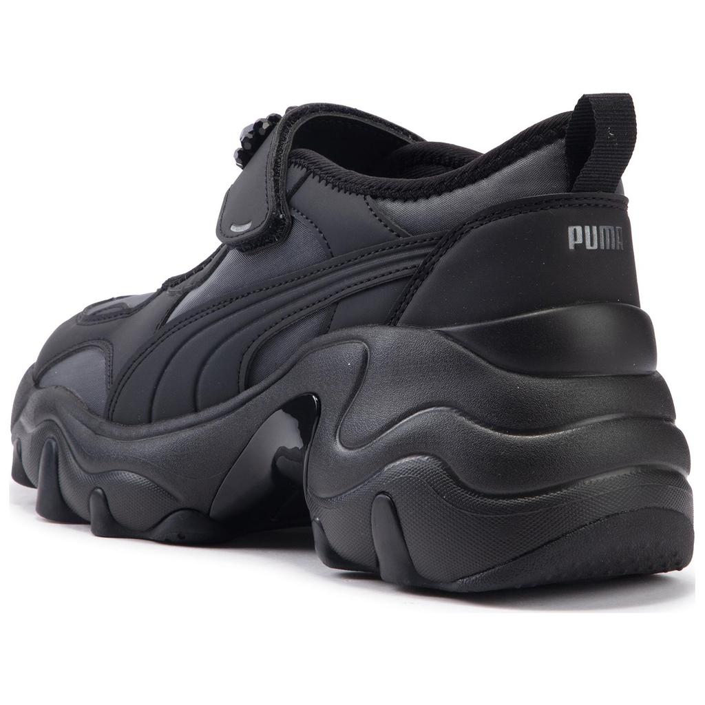 Puma Retro Hollow Out Thick Sole Mary Jane Low Top Casual Shoes Women sneaker Black Silver 399002-01