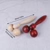 Personalized Roller Massager Wooden Face Massager Facial Massager Double Wheel Pull Wheel Face Massager