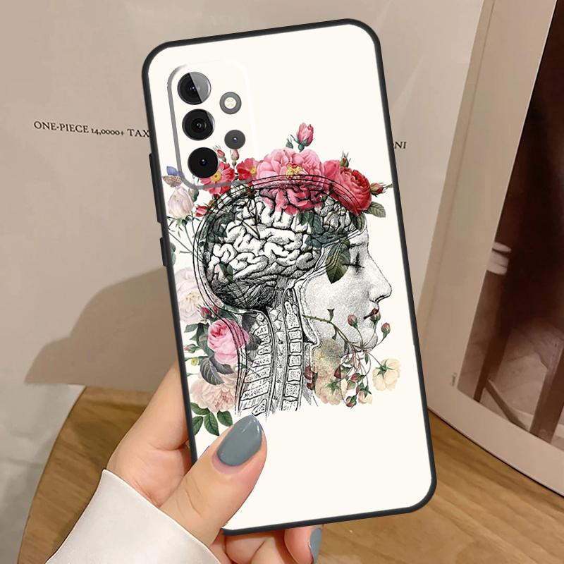 Anatomy Brain Phone Case For Samsung Galaxy A32 A52 A12 A53 A33 A23 A13 A54 A34 A14 A51 A15 A25 A35 A55