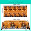 Halloween Disposable Tablecloth With Ghost And Castle Print For Party Decor