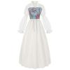 Court Style Retro Floral Maxi Dress Medieval Victorian Era Clothing